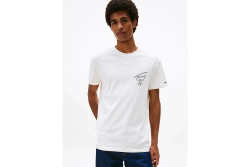 Tommy Jeans Signature Back Logo Jersey T-Shirt Ανδρικό (DM0DM22120 YBH)