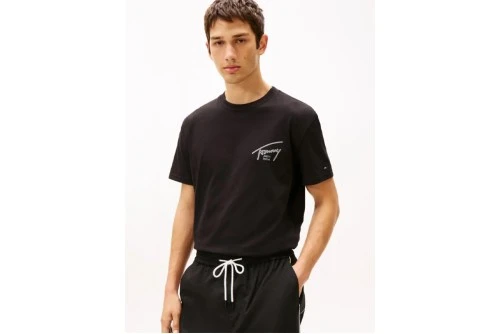 Tommy Jeans Signature Back Logo T-Shirt Ανδρικό (DM0DM22320 BDS)