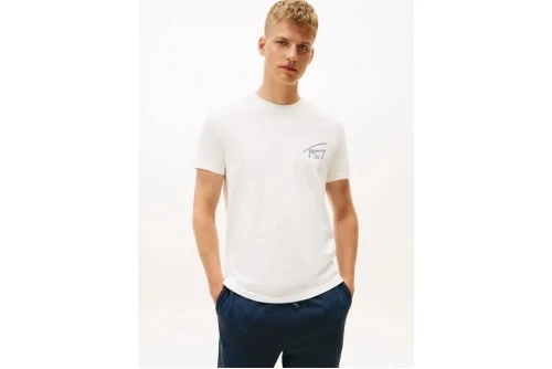 Tommy Jeans Signature Back Logo T-Shirt Ανδρικό (DM0DM22320 YBL)