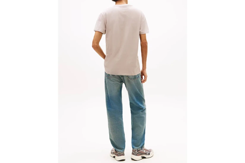 Tommy Jeans Graphic Jersey Ανδρικό Κοντομάνικο T-Shirt Γκρι