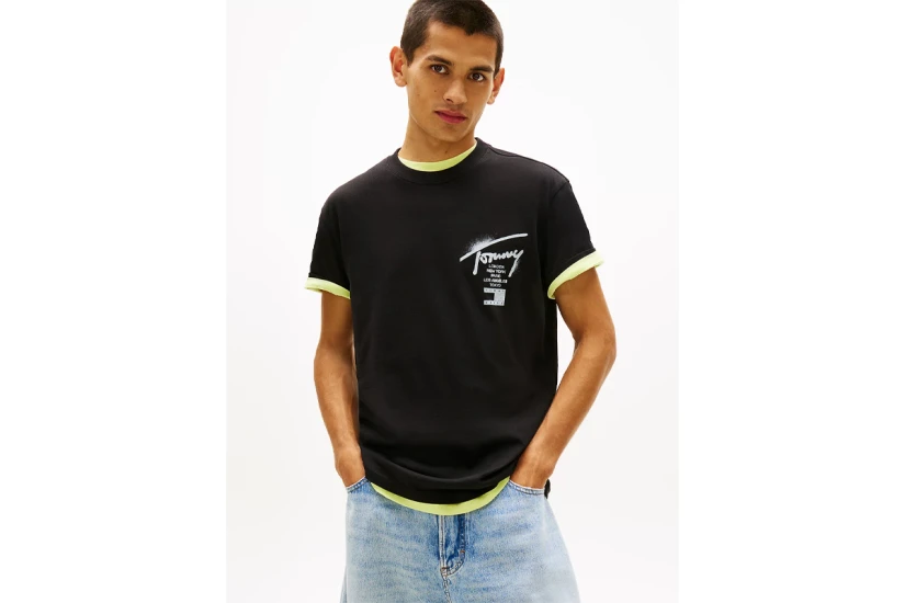 Tommy Jeans Regular Signature Back Logo Jersey Ανδρικό T-Shirt