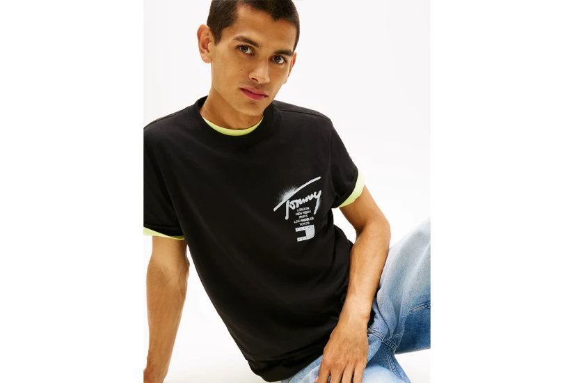 Tommy Jeans Regular Signature Back Logo Jersey Ανδρικό T-Shirt