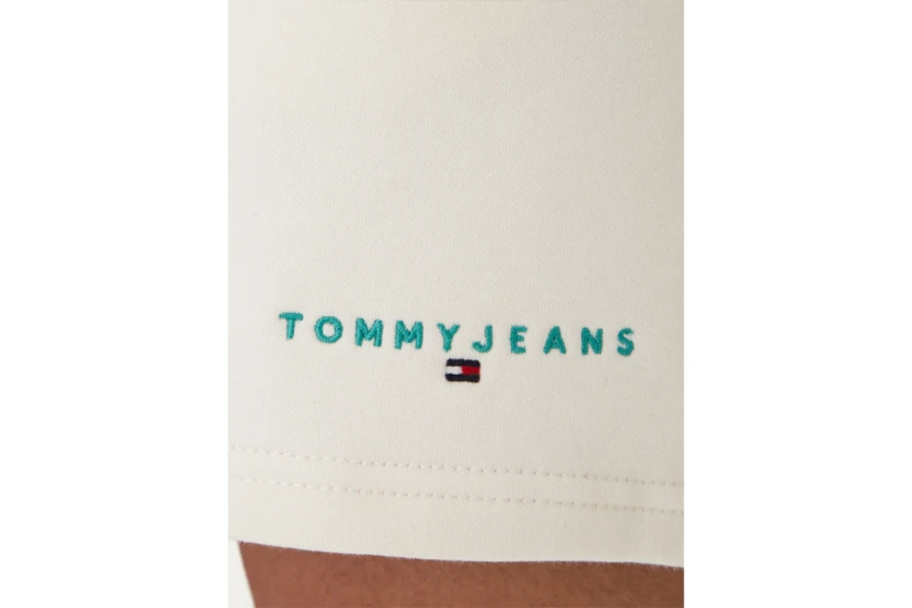 Tommy Jeans Contrast Linear Ανδρικό Αθλητικό Σορτς Λευκό