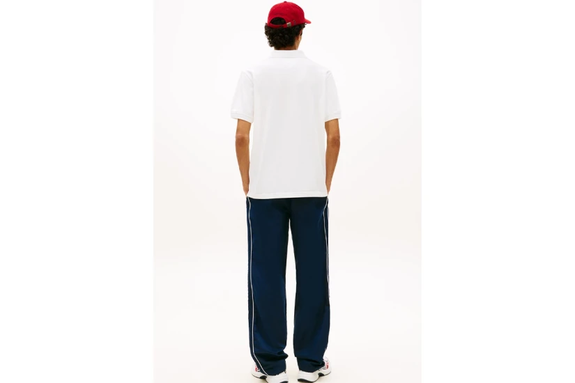 Tommy Jeans Regular Essential Ανδρικό Κοντομάνικο Polo Λευκό
