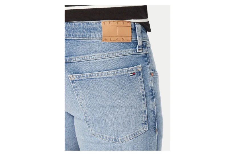 Tommy Jeans Ronnie Whiskered Slim Ανδρική Βερμούδα Τζιν