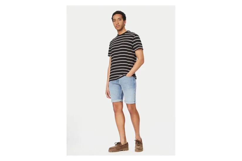 Tommy Jeans Ronnie Whiskered Slim Ανδρική Βερμούδα Τζιν