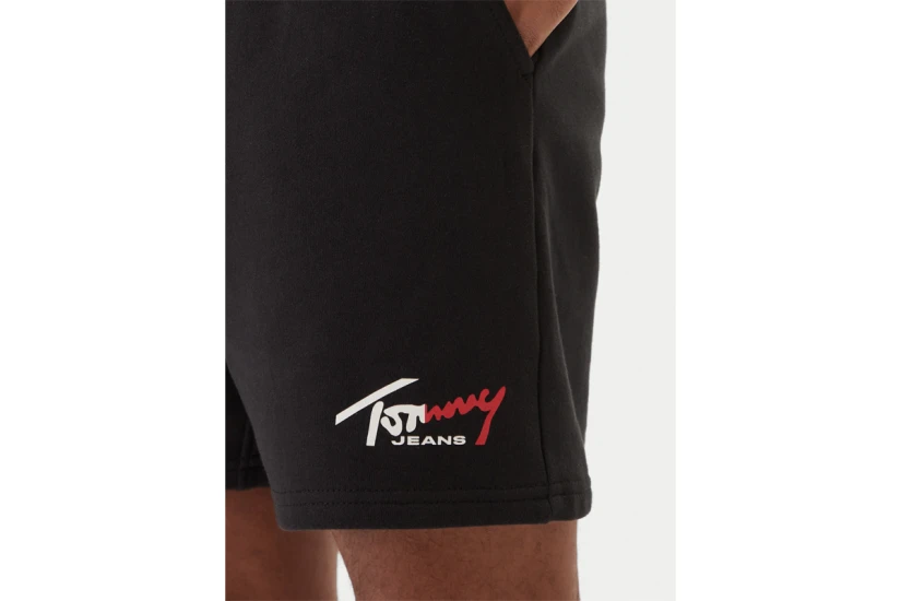 Tommy Jeans Signature Beach Ανδρικό Αθλητικό Σορτς Μαύρο
