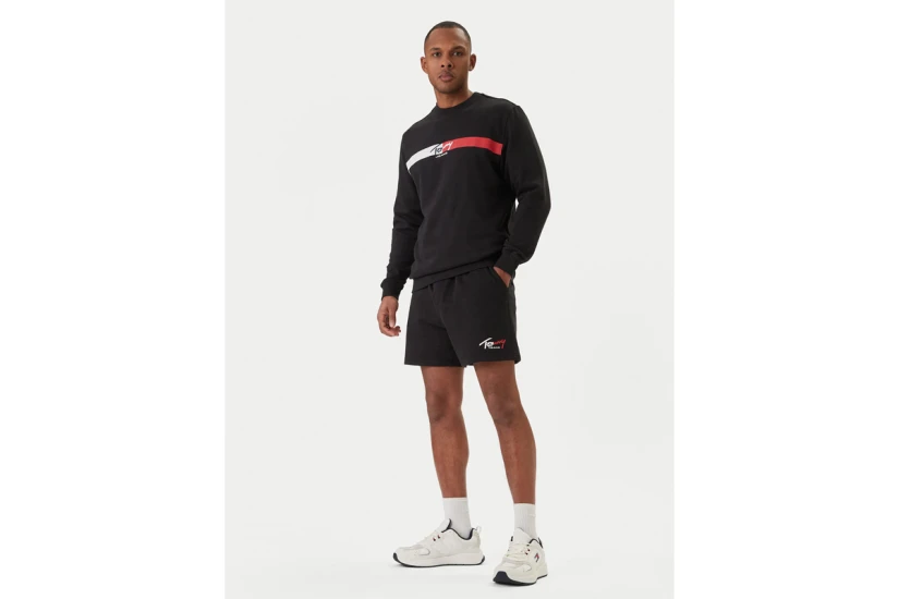 Tommy Jeans Signature Beach Ανδρικό Αθλητικό Σορτς Μαύρο
