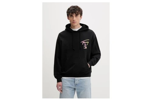 Tommy Jeans Signature Back Logo Relaxed Hoodie Ανδρικό (DM0DM23129 BDS)