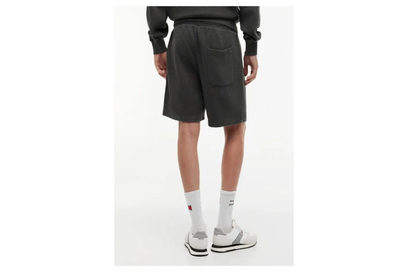 Tommy Jeans Washed Waffle Knit Ανδρικό Αθλητικό Σορτς Ανθρακί