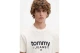 Tommy Jeans Slim Graphic Tee Ανδρικό Κοντομάνικο T-Shirt Εκρού