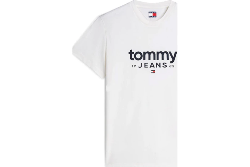 Tommy Jeans Slim Graphic Tee Ανδρικό Κοντομάνικο T-Shirt Εκρού