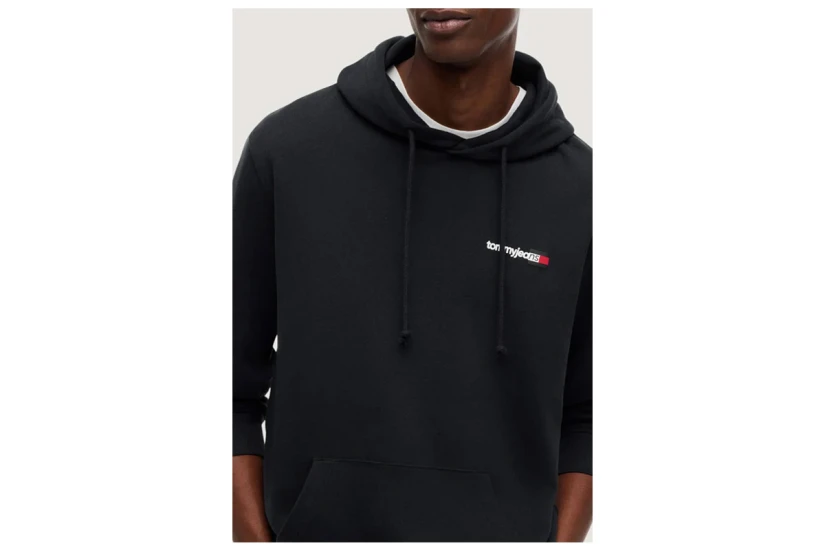 Tommy Jeans Entry DNA Ανδρικό Φούτερ με Κουκούλα Μαύρο