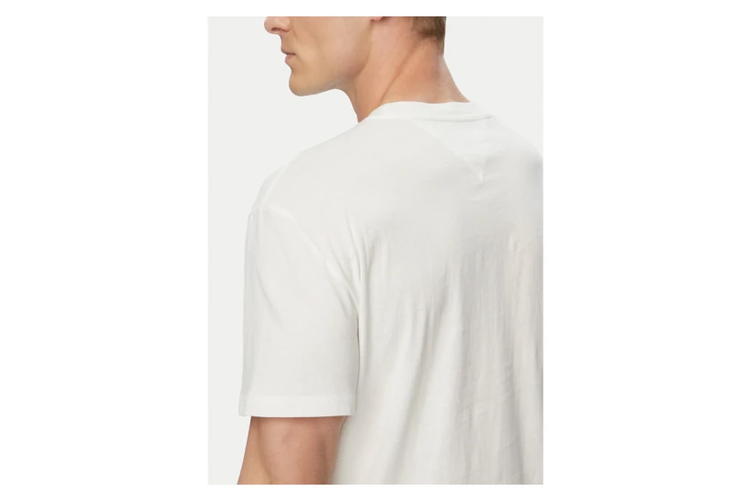 Tommy Jeans Ανδρικό Κοντομάνικο T-Shirt Εκρού