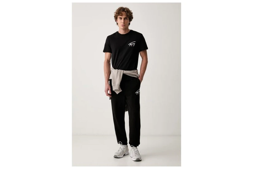 Tommy Jeans Signature Chest Slim Fit T-Shirt Ανδρικό (DM0DM23550 BDS)