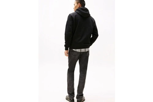 Tommy Jeans Badge Fleece Drawstring Hoodie Ανδρικό (DM0DM23606 BDS)