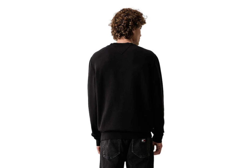 Tommy Jeans Badge Fleece Μπλούζα Με Λαιμόκοψη Ανδρική (DM0DM23607 BDS)