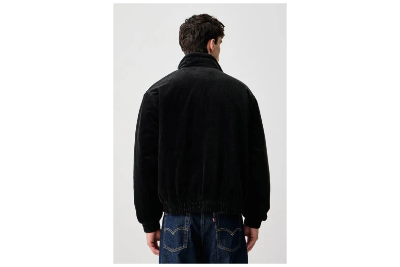 Tommy Jeans Washed Corduroy Ανδρικό Μπουφάν Bomber Μαύρο