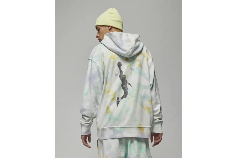 Jordan Sport DNA Tie Dye Ανδρικό Φούτερ με Κουκούλα