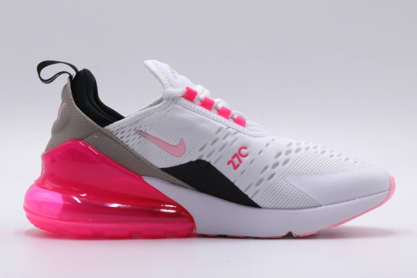 Nike Air Max 270 Γυναικεία Sneakers Λευκά, Ροζ, Μαύρα