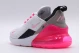 Nike Air Max 270 Γυναικεία Sneakers Λευκά, Ροζ, Μαύρα