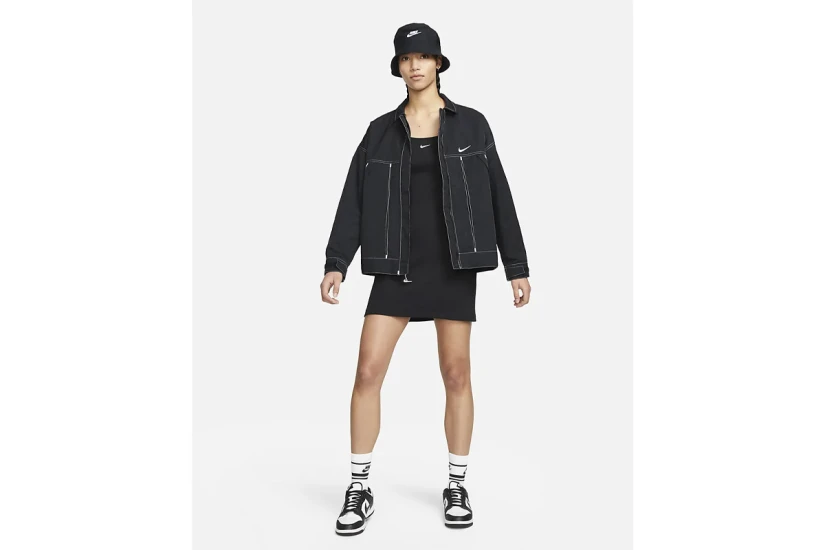 Nike Γυναικείο Mini Φόρεμα Μαύρο