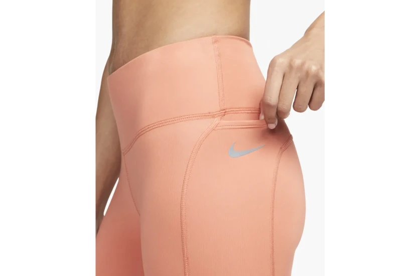 Nike Dri-FIT Γυναικείο Κολάν Κάπρι Πορτοκαλί