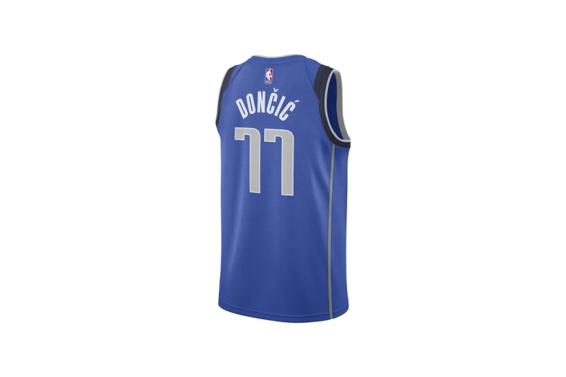 Nike Dri-FIT NBA Luka Doncic Dallas Mavericks Icon Edition Ανδρική Μπασκετική Φανέλα Μπλε, Μαύρη