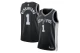 Nike Dri-FIT NBA Victor Wembanyama San Antonio Spurs Icon Edition Ανδρική Μπασκετική Φανέλα Μαύρη, Γκρι
