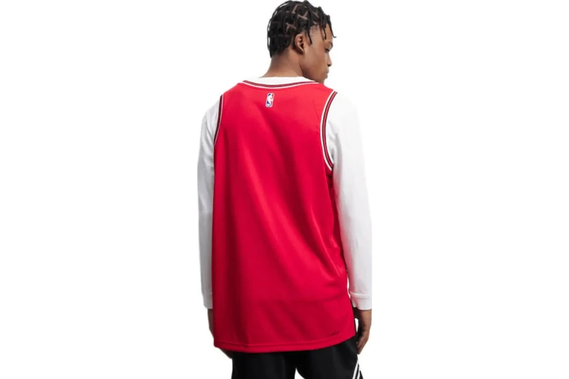Nike Dri-FIT NBA Chicago Bulls Icon Edition Ανδρική Μπασκετική Φανέλα Κόκκινη, Λευκή, Μαύρη