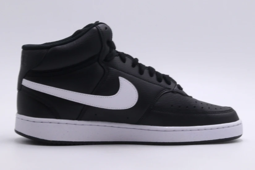Nike Court Vision Mid Ανδρικά Sneakers Μαύρα, Λευκά