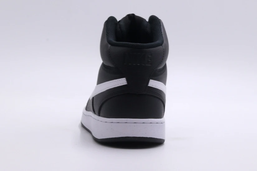 Nike Court Vision Mid Ανδρικά Sneakers Μαύρα, Λευκά