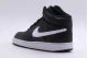 Nike Court Vision Mid Ανδρικά Sneakers Μαύρα, Λευκά