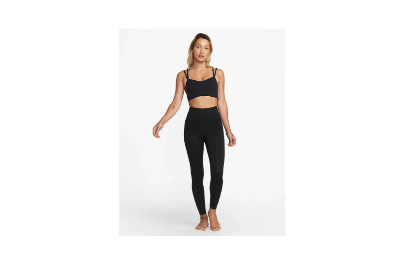 Nike Dri-FIT Zenvy Strappy Light Support Γυναικείο Μπουστάκι Μαύρο