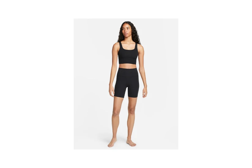 Nike Zenvy Medium Support Dri-FIT Γυναικείο Μπουστάκι Μαύρο