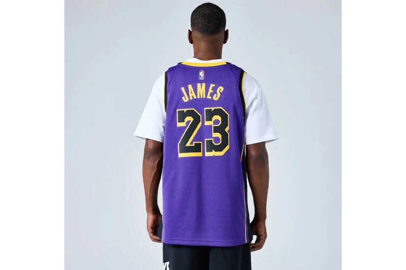 Jordan Los Angeles Lakers Φανέλα Lebron James Statement Edition