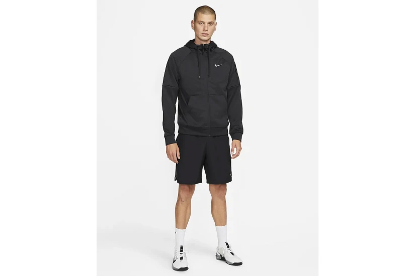 Nike Therma-Fit Fitness Ανδρική Ζακέτα με Κουκούλα Μαύρη