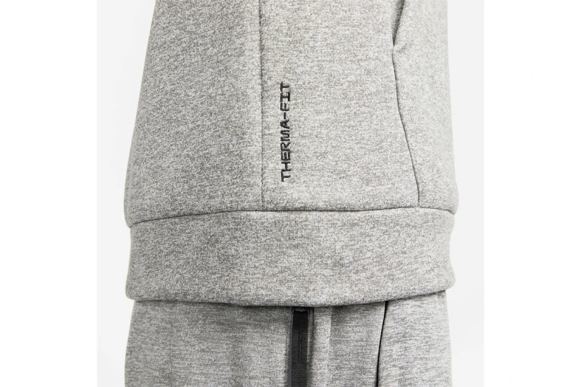 Nike Therma Fitness Ανδρικό Φούτερ με Κουκούλα Γκρι