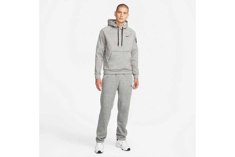 Nike Therma Fitness Ανδρικό Φούτερ με Κουκούλα Γκρι