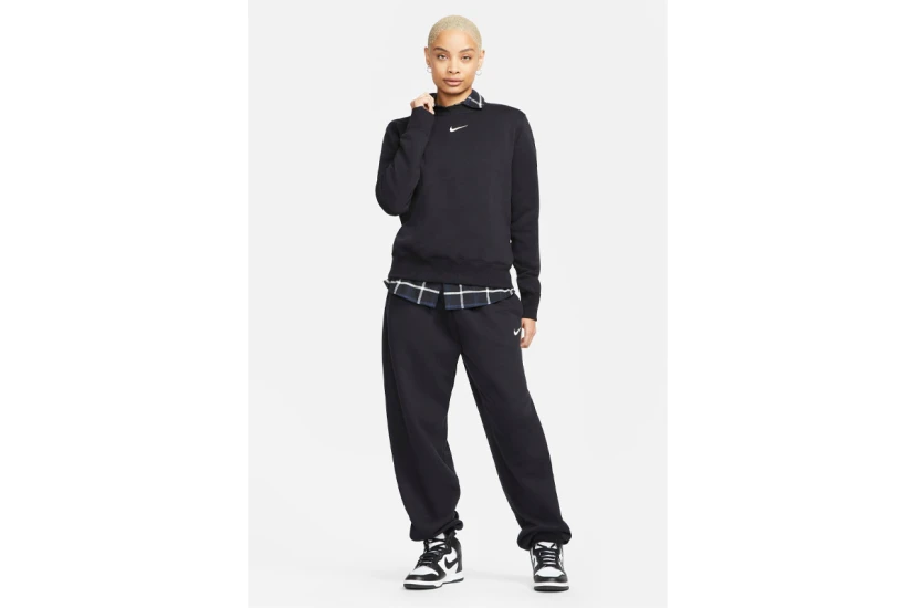 Nike Sportswear Phoenix Fleece Γυναικεία Μακρυμάνικη Μπλούζα Μαύρη
