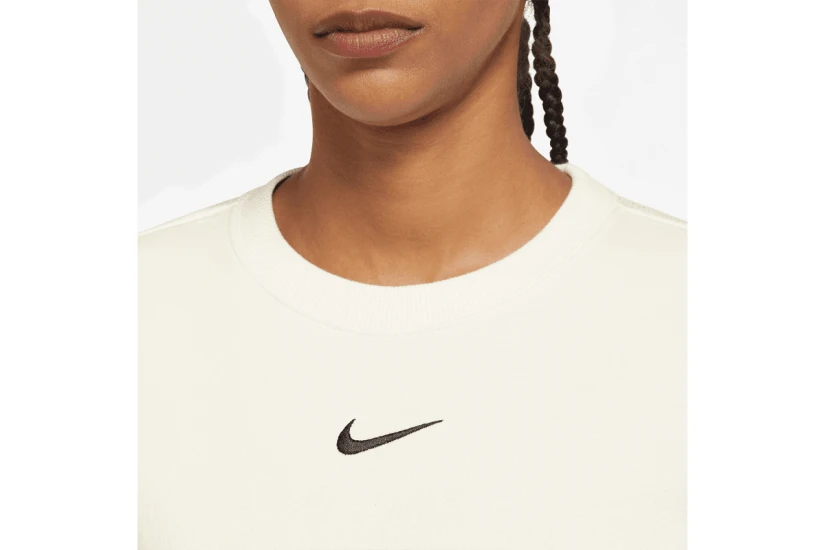 Nike Sportswear Phoenix Fleece Γυναικεία Μακρυμάνικη Μπλούζα Εκρού