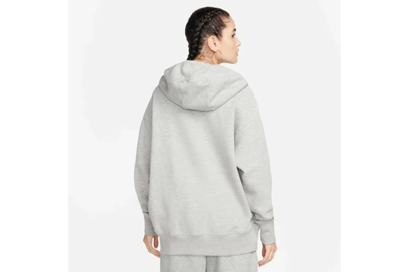 Nike Sportswear Phoenix Fleece Γυναικεία Ζακέτα με Κουκούλα Γκρι