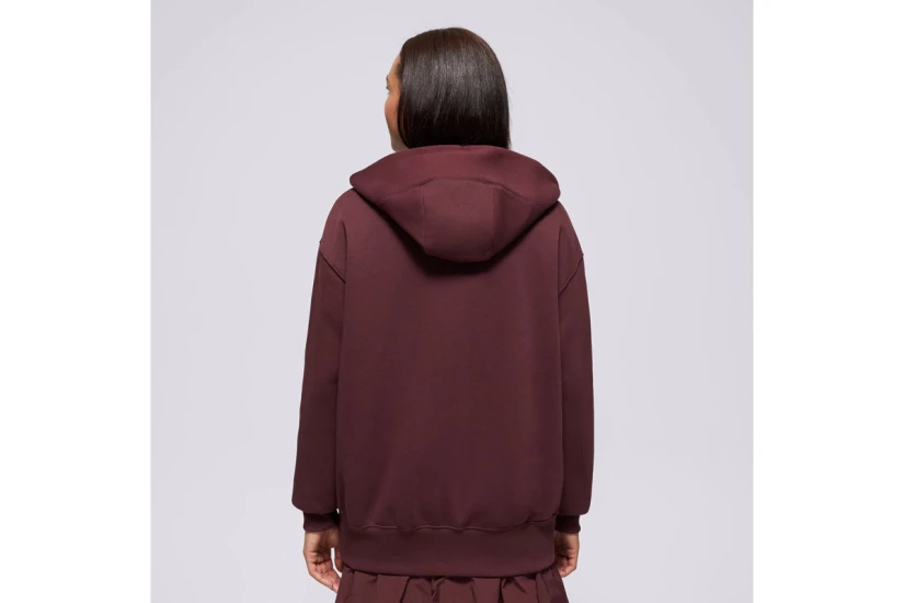 Nike Sportswear Phoenix Fleece Γυναικεία Ζακέτα με Κουκούλα Μπορντό