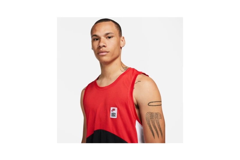 Nike Dri-FIT Starting 5 Ανδρική Φανέλα Κόκκινη, Λευκή, Μαύρη
