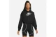 Nike Club Fleece Crop Top Γυναικείο Φούτερ Με Κουκούλα Μαύρο