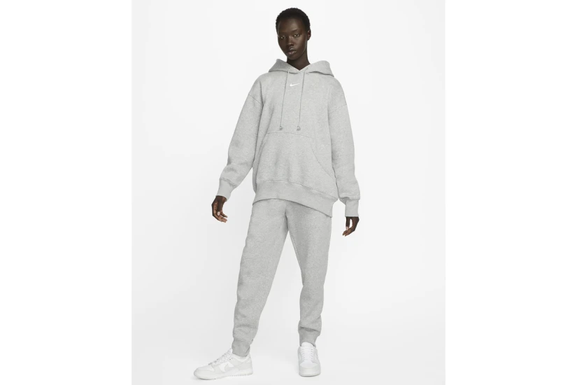 Nike Sportswear Phoenix Fleece Γυναικείο Φούτερ με Κουκούλα Γκρι