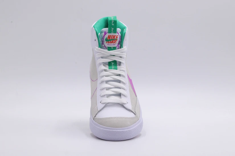 Nike Blazer Mid 77 Παιδικά Sneakers Λευκά, Μπεζ, Πράσινα, Μωβ