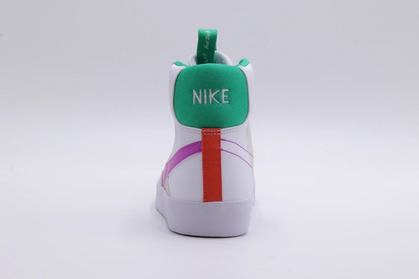 Nike Blazer Mid 77 Παιδικά Sneakers Λευκά, Μπεζ, Πράσινα, Μωβ