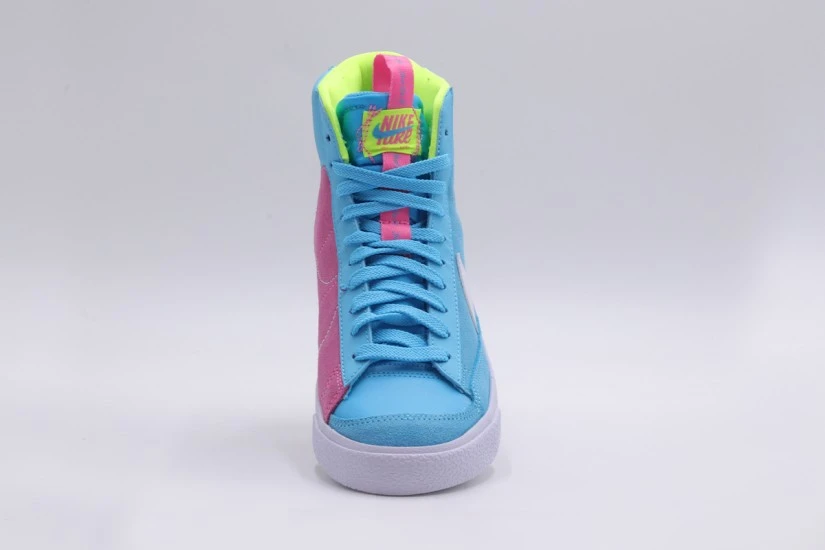 Nike Blazer Mid 77 Παιδικά Sneakers Γαλάζια, Λευκά, Κίτρινα