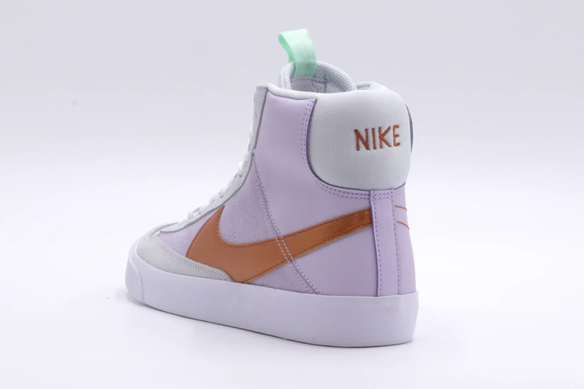 Nike Blazer Mid 77 Παιδικά Sneakers Μωβ, Γκρι, Μπρονζέ
